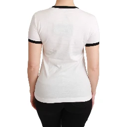 White YEAR OF THE PIG Top Cotton T-shirt