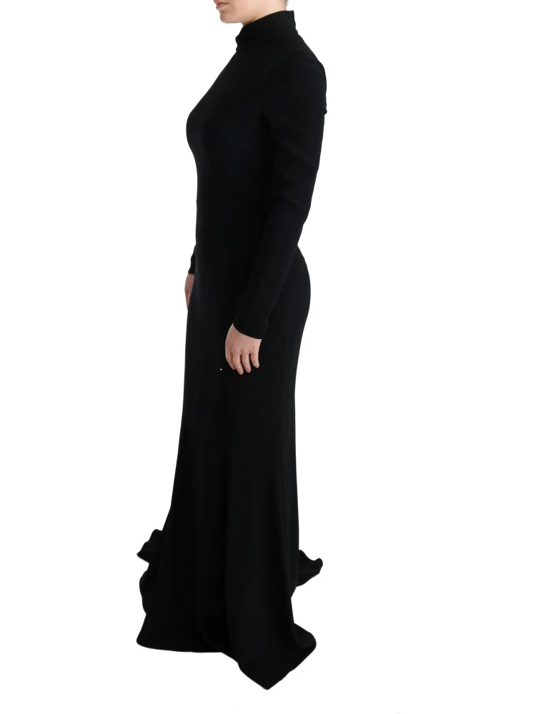 Black Stretch Long Gown Sheath Dress alternative