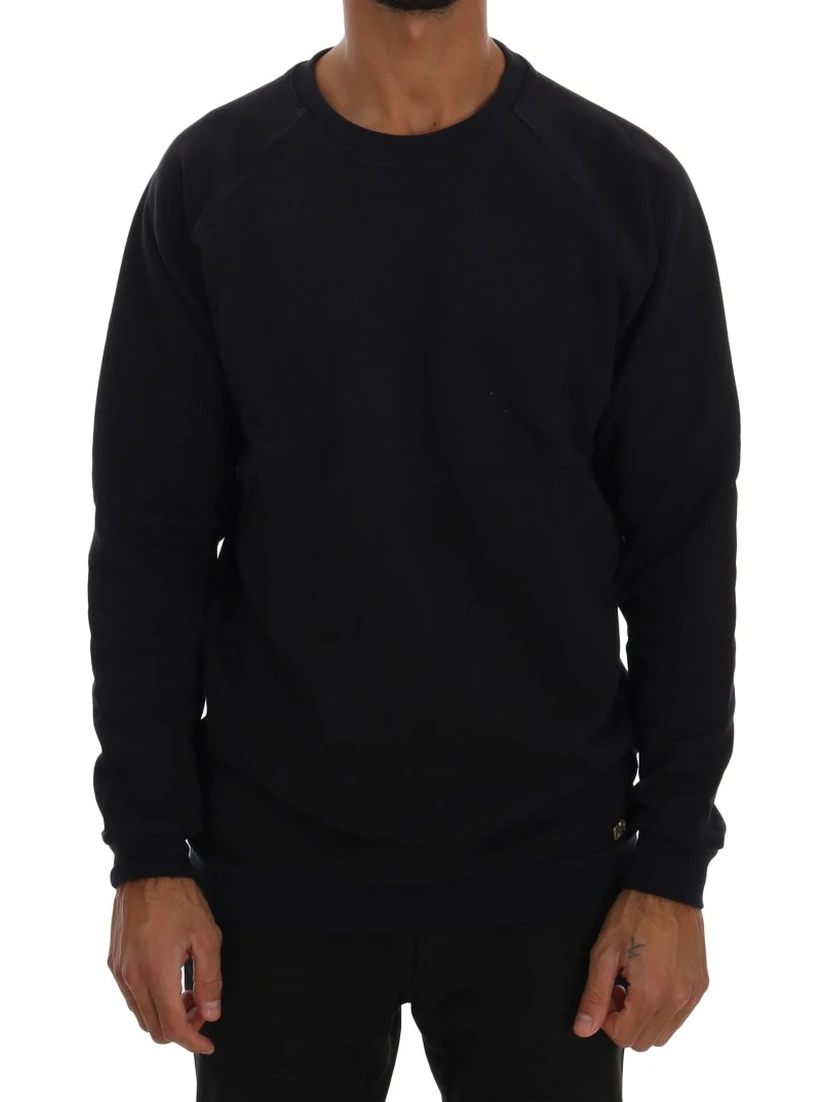 Blue Crewneck Cotton Sweater