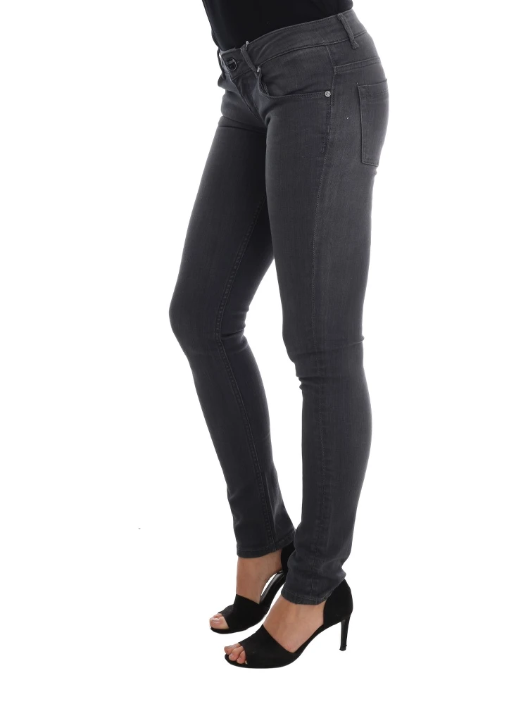Gray Cotton Slim Fit Denim Jeans alternative