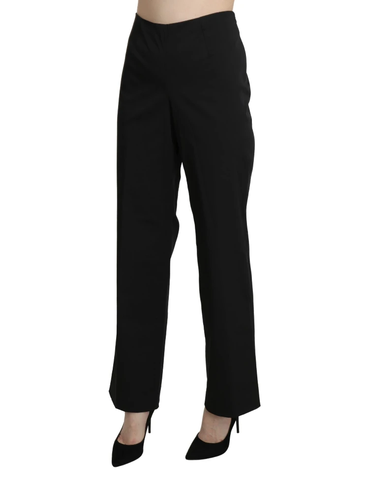 Black High Waist Straight Dress Trouser Pants alternative