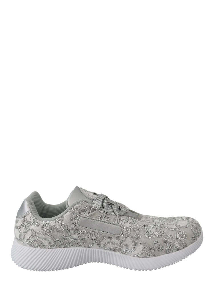 Silver Polyester Runner Joice Sneakers Shoes alternative