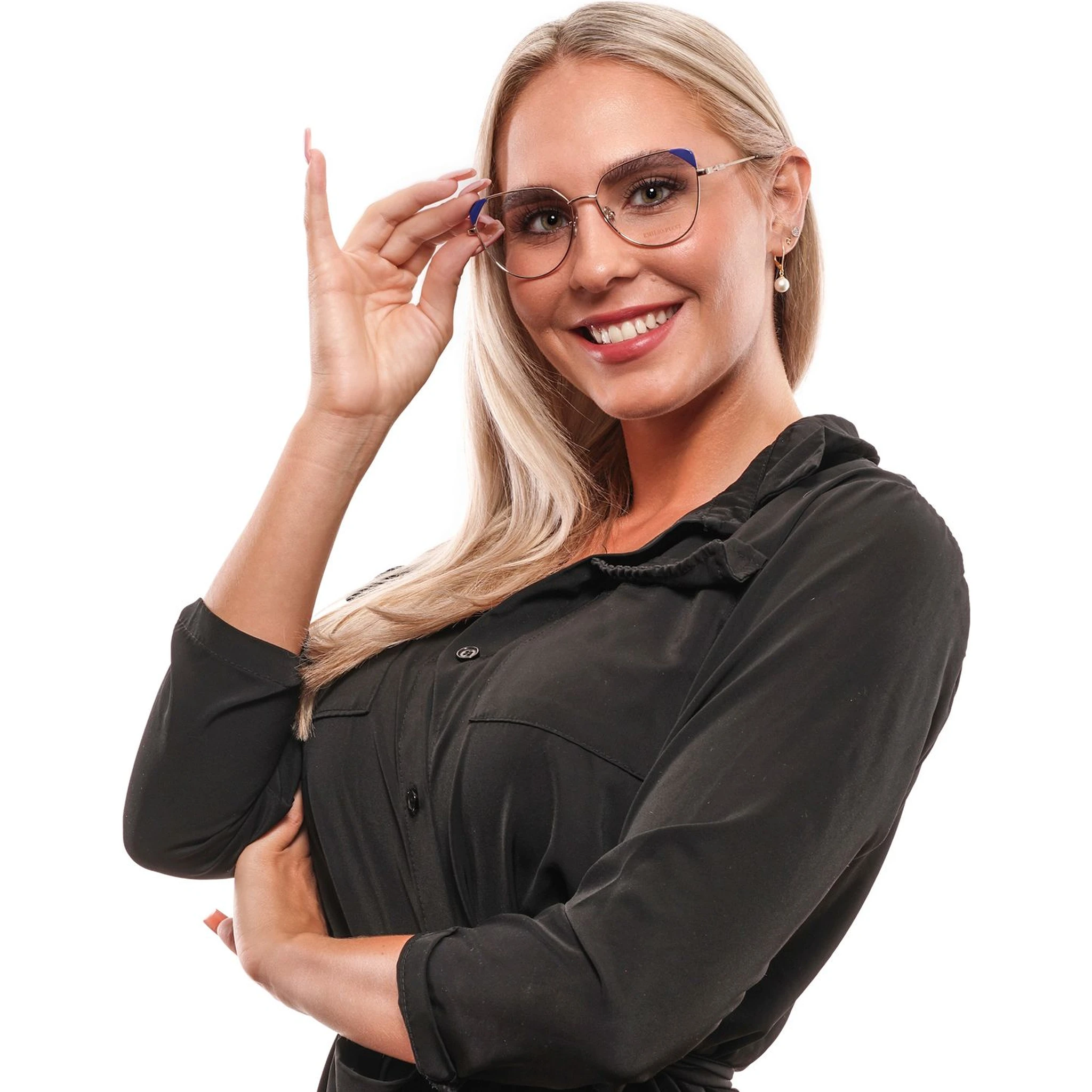 Gold Metal & Plastic Glasses (Frames)