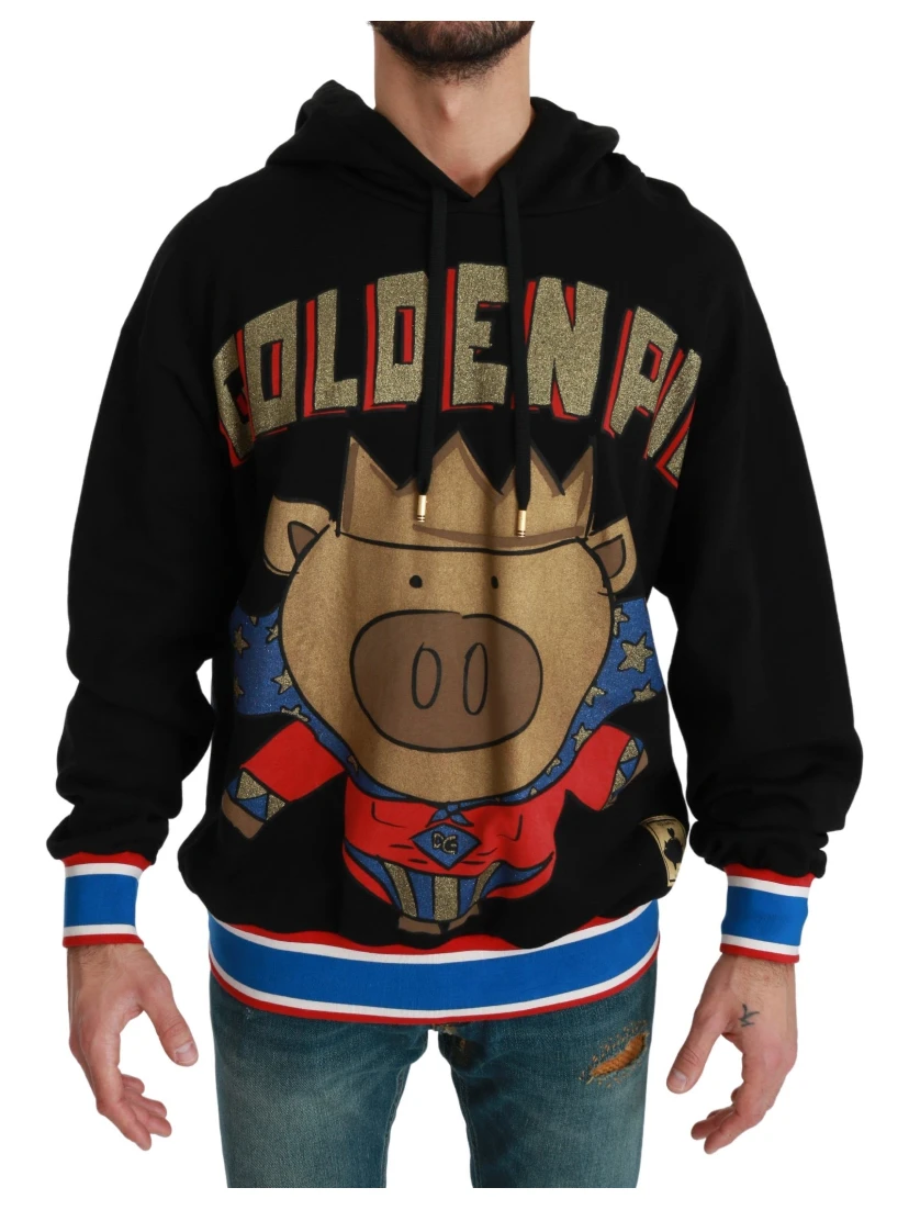 Black Sweater Pig of the Year Hooded