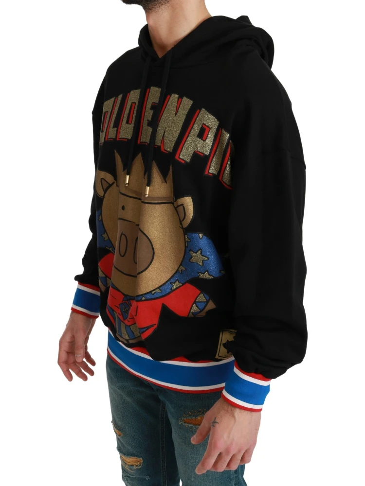 Black Sweater Pig of the Year Hooded alternative