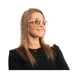 نظارات شمسية بلاستيكية بيضاء