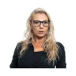 Black Metal & Plastic Glasses (Frames)