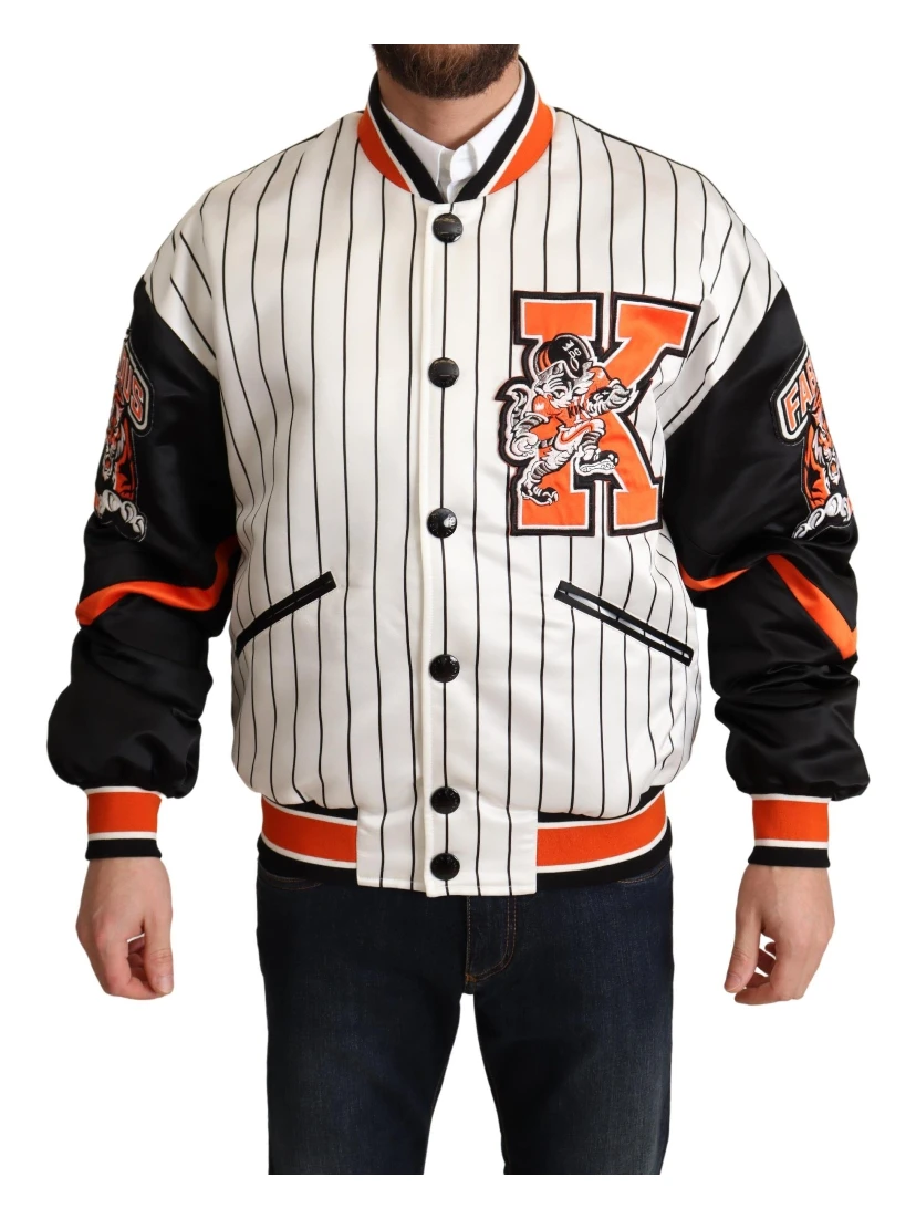 Multicolor Bomber King Logo #DGMILLENNIALS Jacket