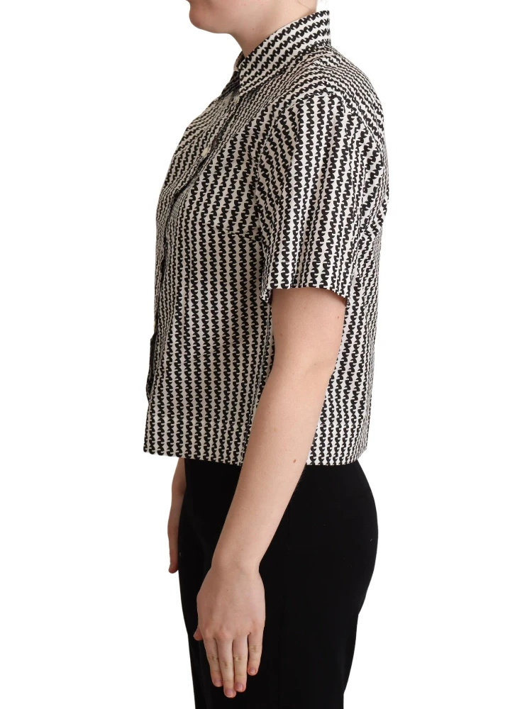 White Black Fantasy Pattern Shirt alternative