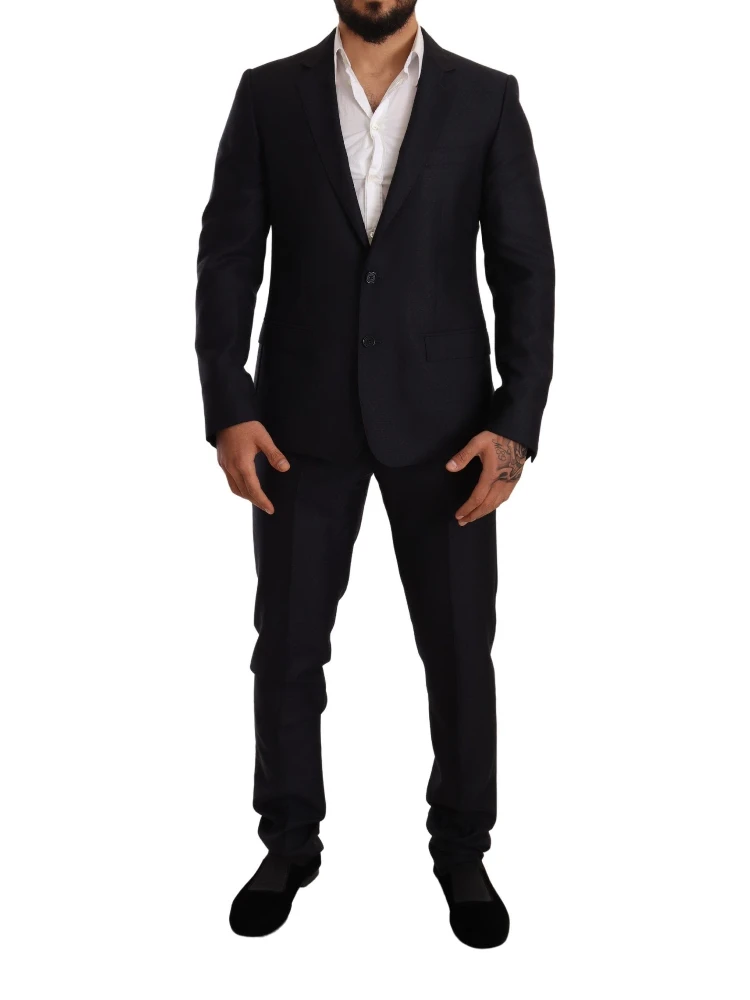 Blue Pattern MARTINI SLIM FIT 2 Piece Suit