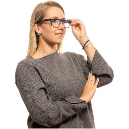 نظارات بلاستيكية بنية اللون (إطارات)