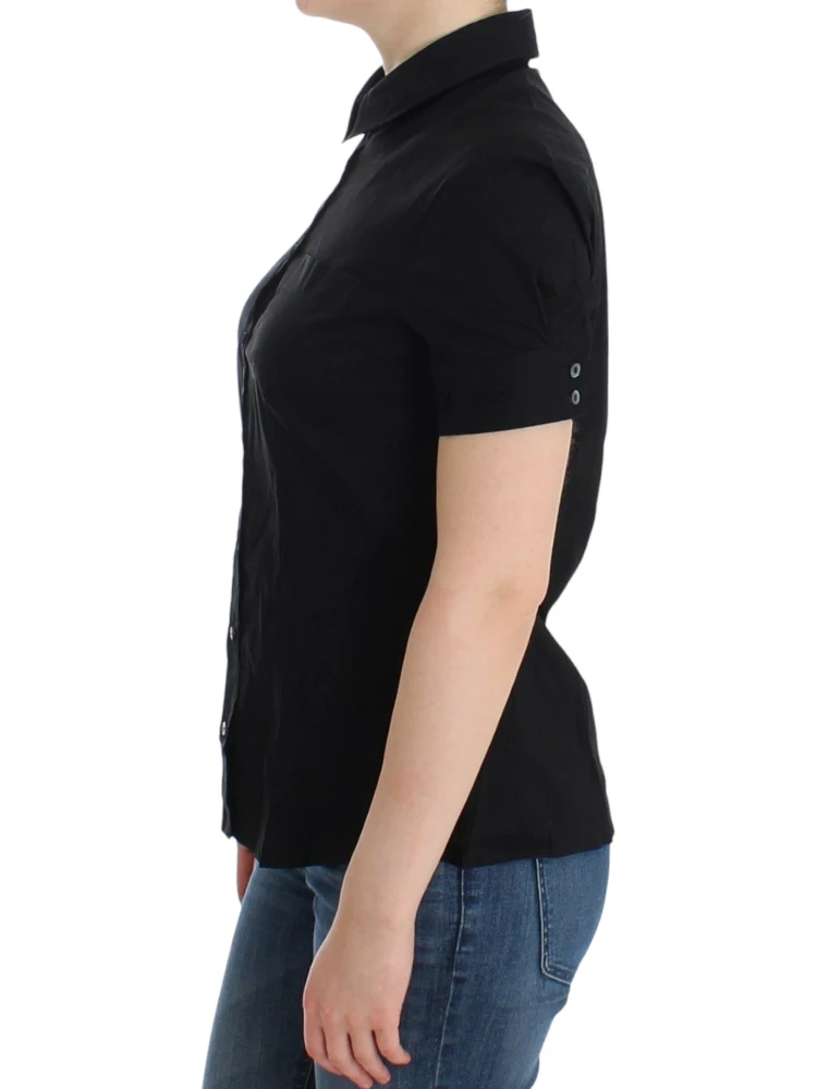 Black cotton shirt top alternative