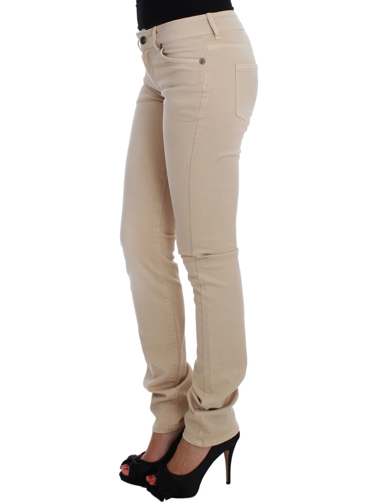 Beige Wash Slim Fit Cotton Stretch Jeans alternative