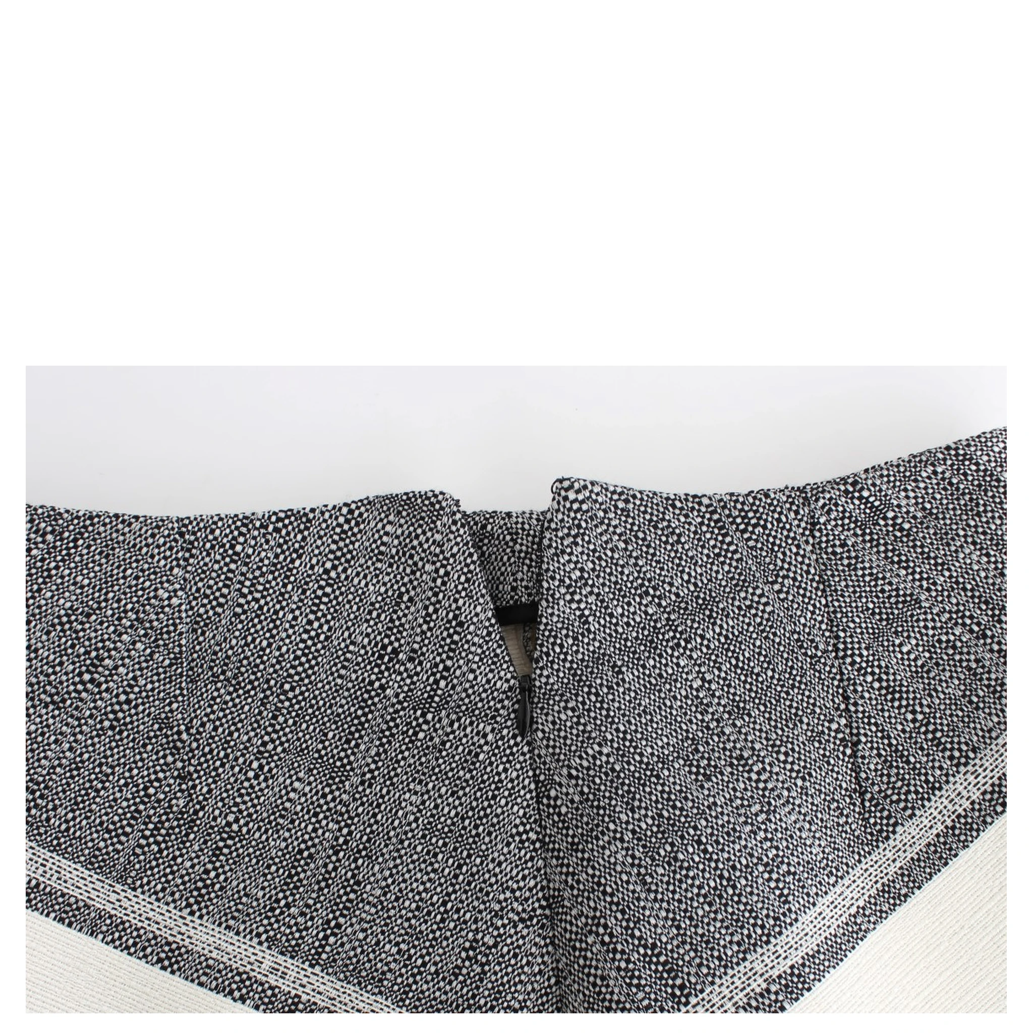 Gray Black Liza Leather Straight Pencil