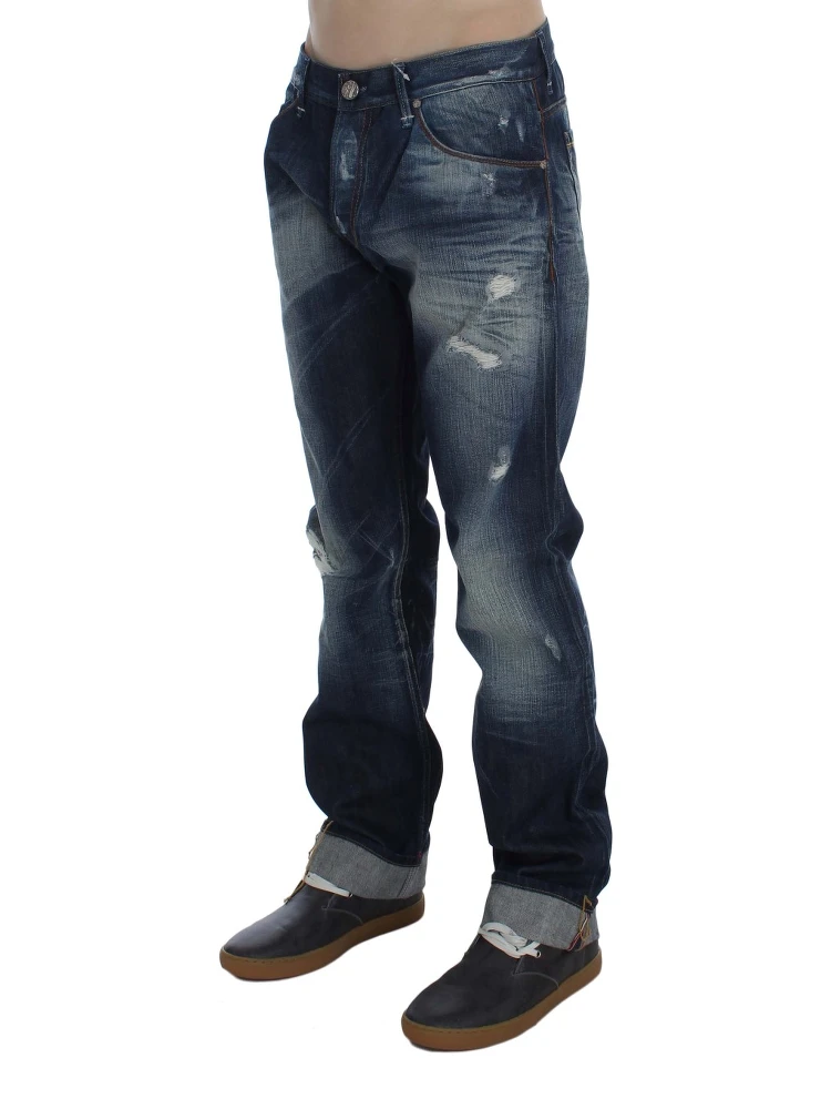 Blue Wash Cotton Denim Regular Fit Jeans alternative