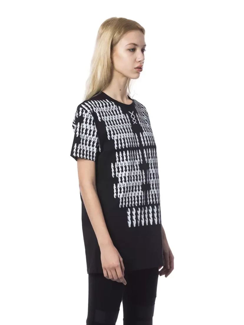 Black And White Cotton T-Shirt