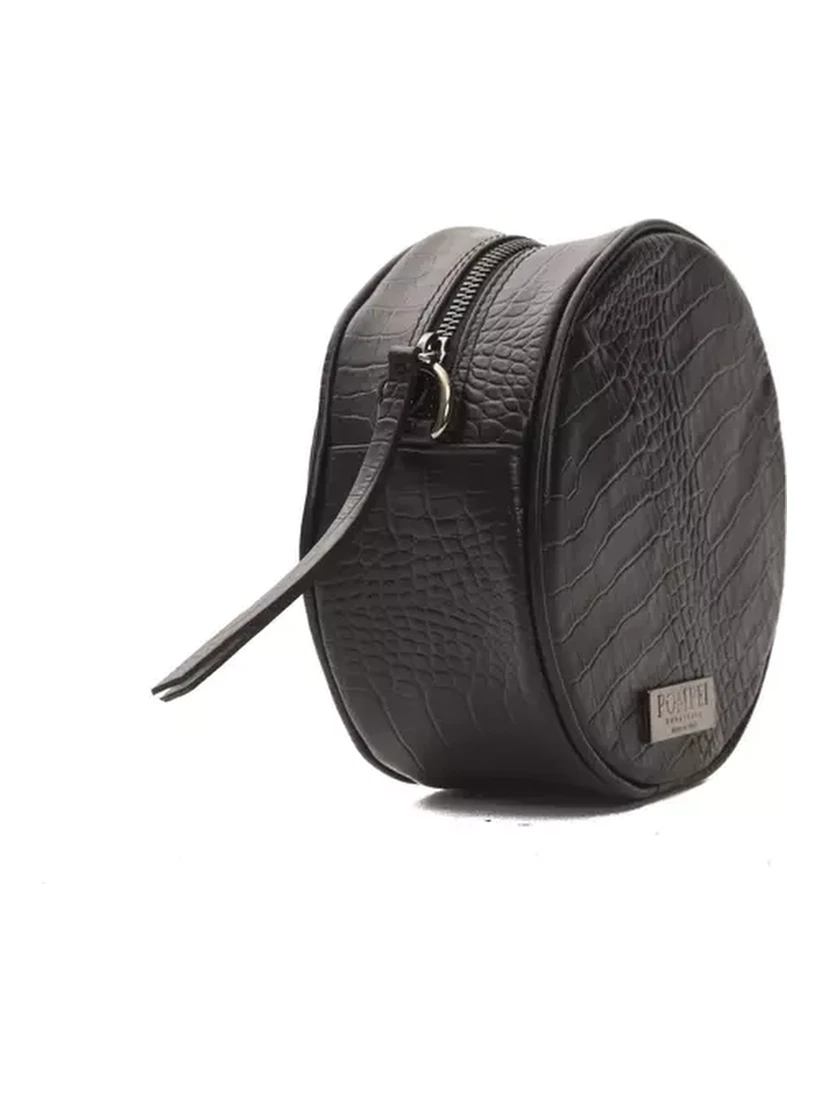 Black Leather Crossbody Bag