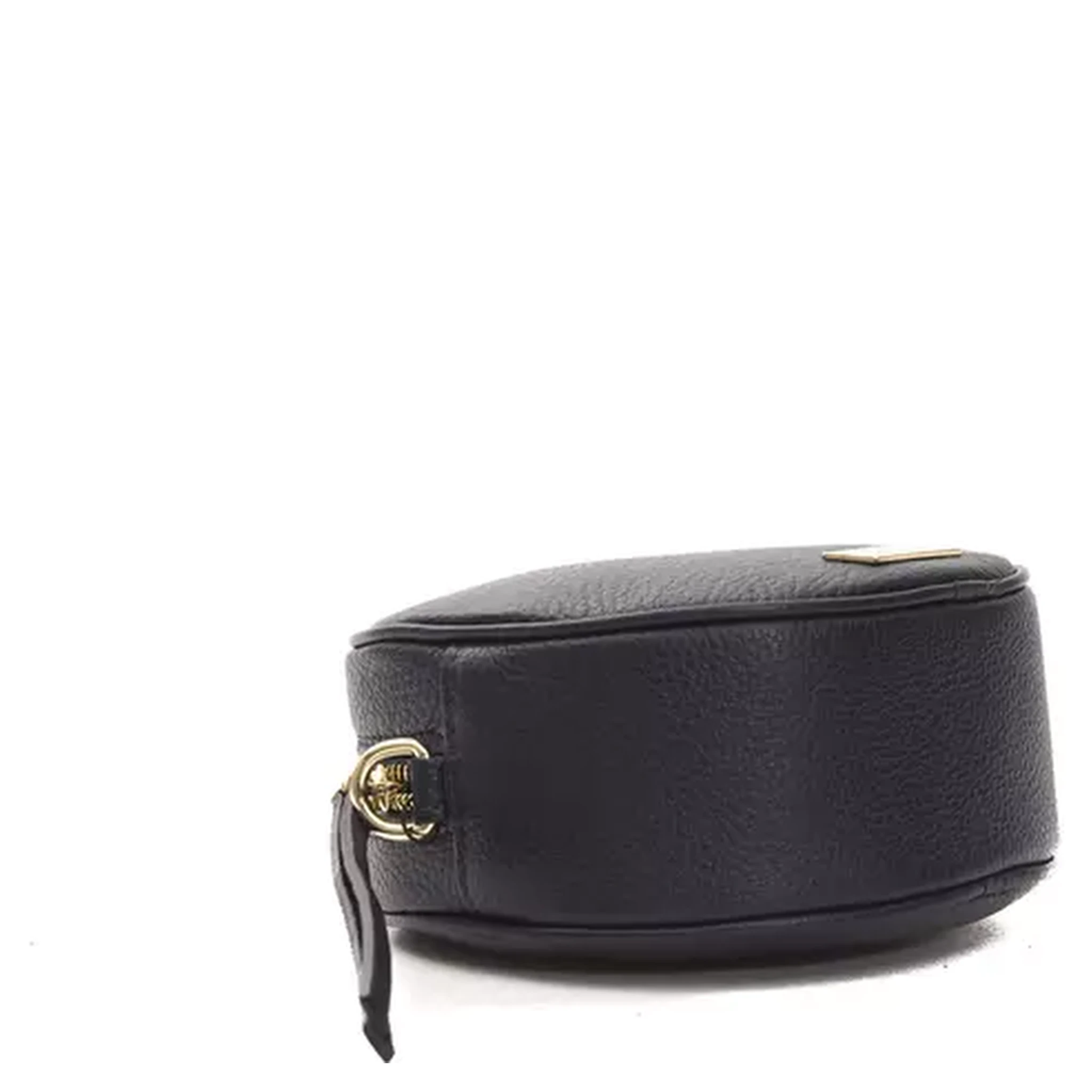 Gray Leather Crossbody Bag