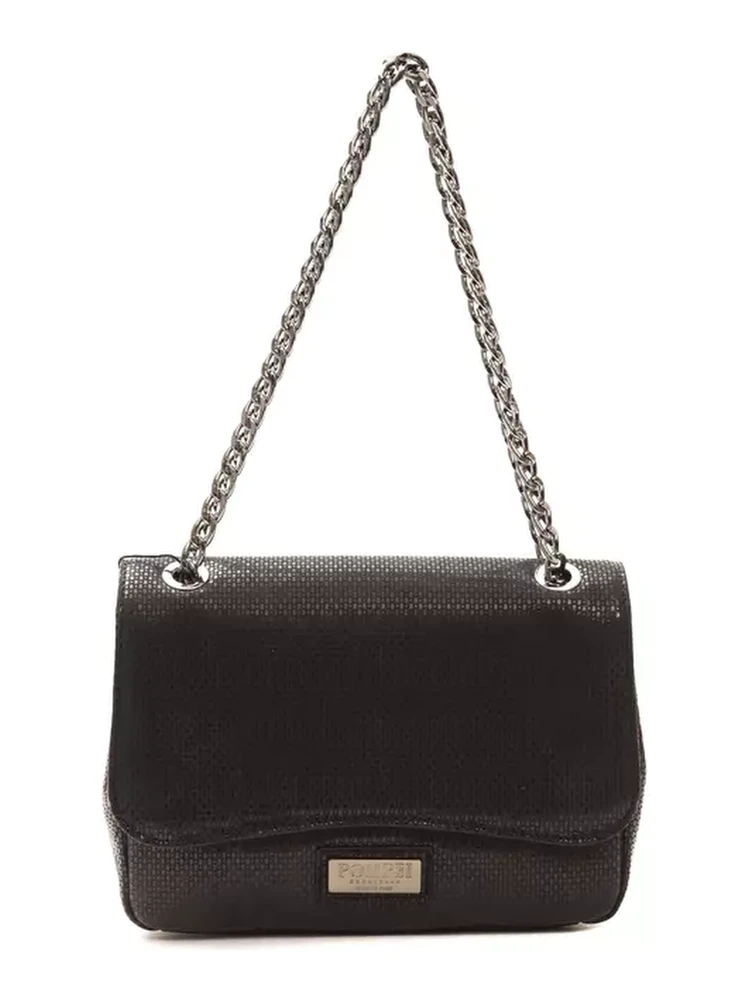 Black Leather Crossbody Bag