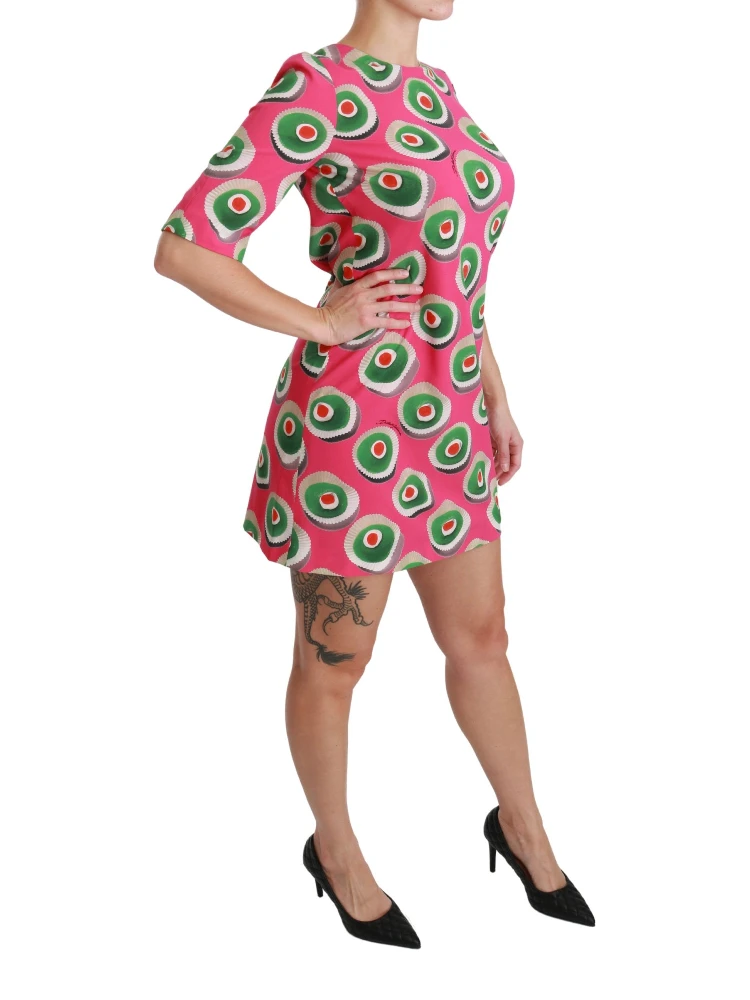 Pink Silk Cup Cake Shift Stretch Dress alternative