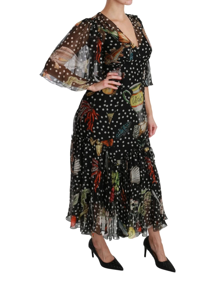 Black Sea Fish Sicily A-line Shift Dress alternative