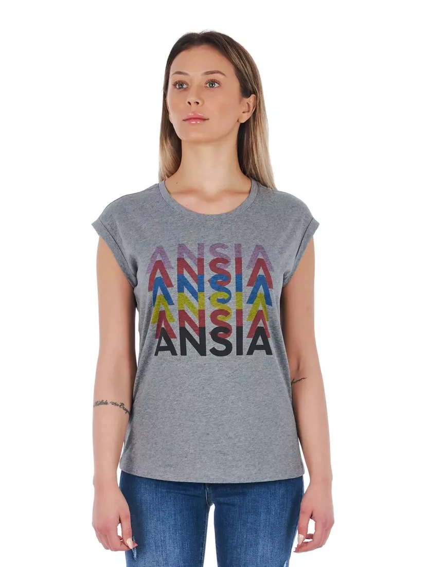 Gray Cotton T-Shirt