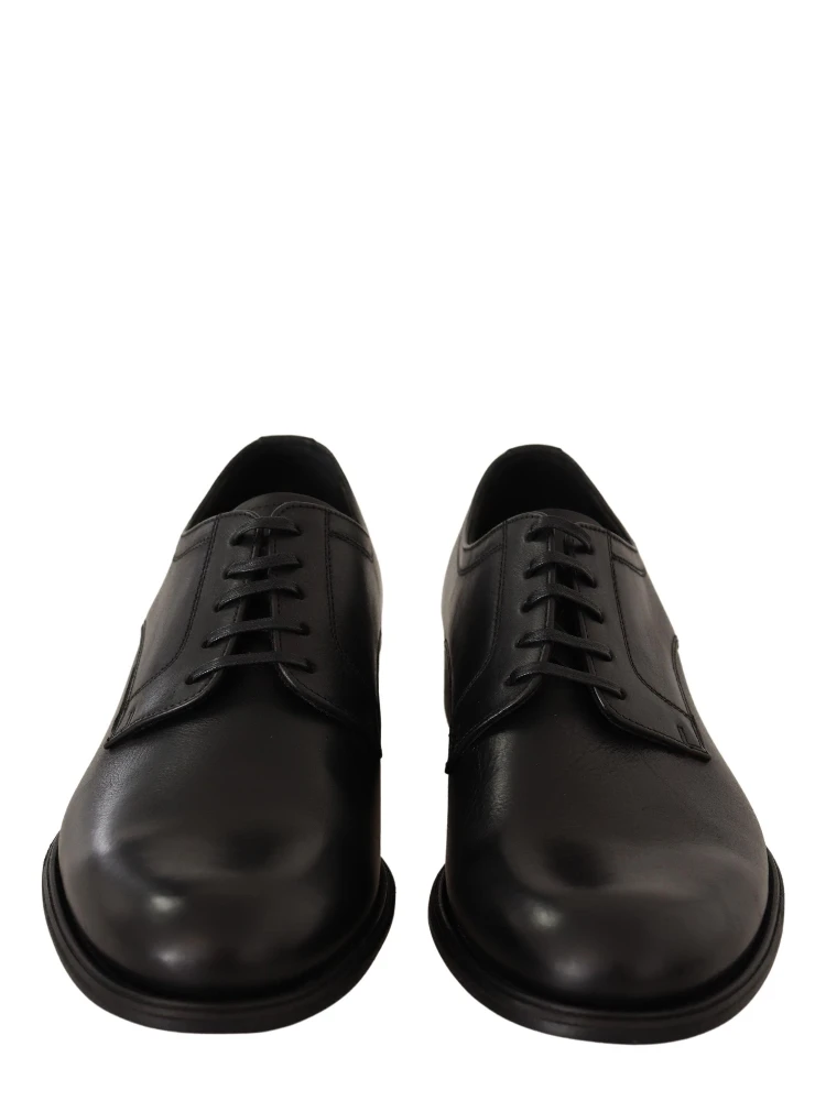 Black Leather Lace Up Mens Formal Derby Shoes alternative