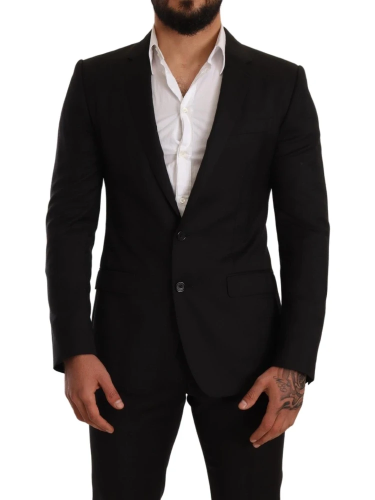 Black Check MARTINI SLIM FIT 2 Piece Suit