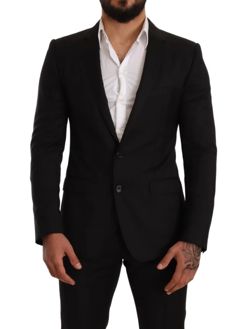 Black Check MARTINI SLIM FIT 2 Piece Suit