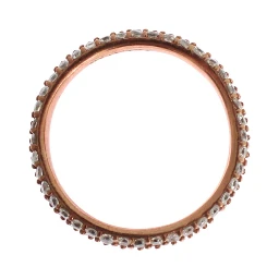 Pink Gold 925 Silver Clear CZ Ring