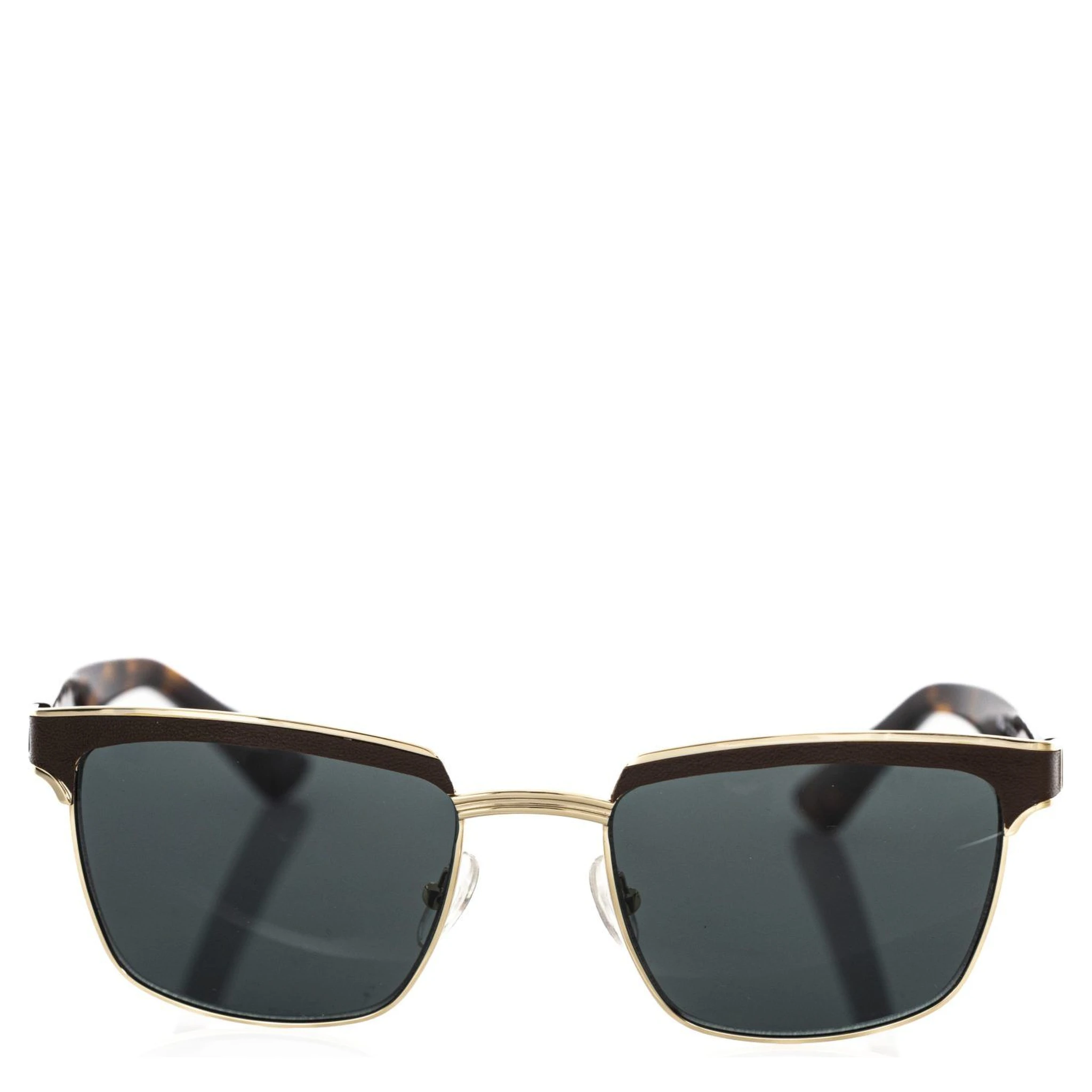 Brown Metallic Fibre Sunglass