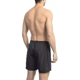Black Polyester Swimwear