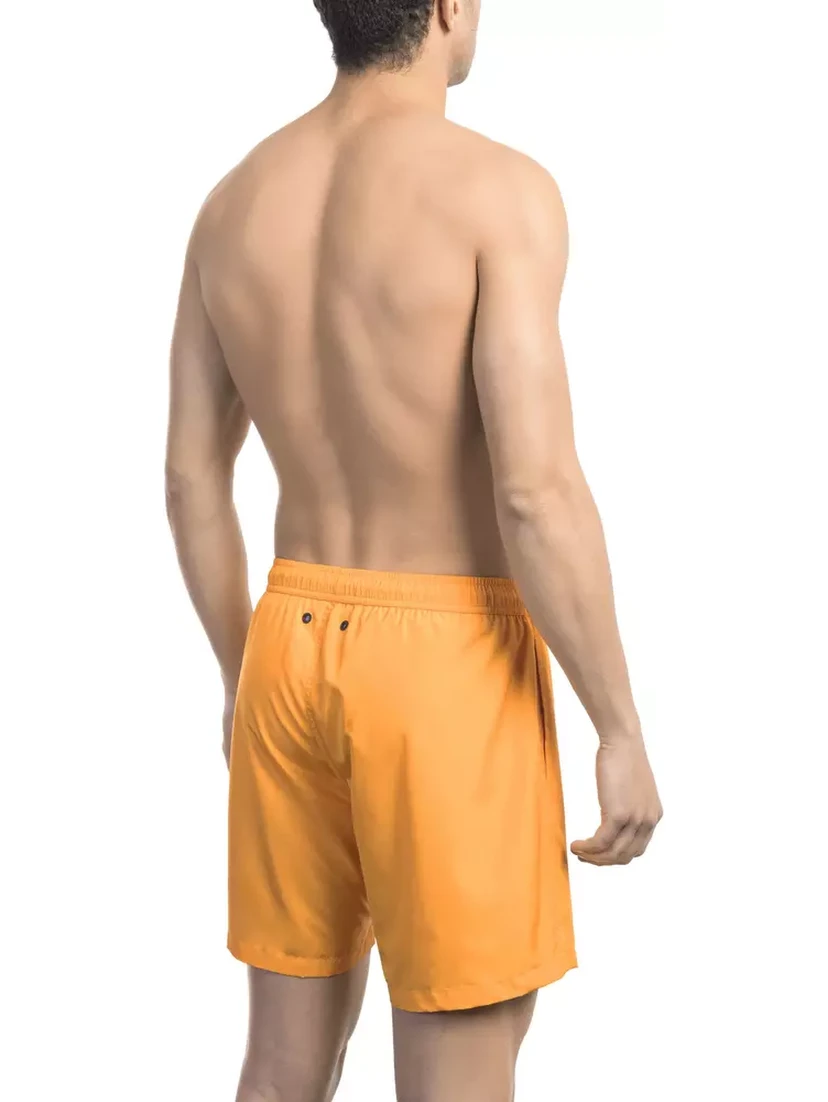 Orange Polyester Swimwear