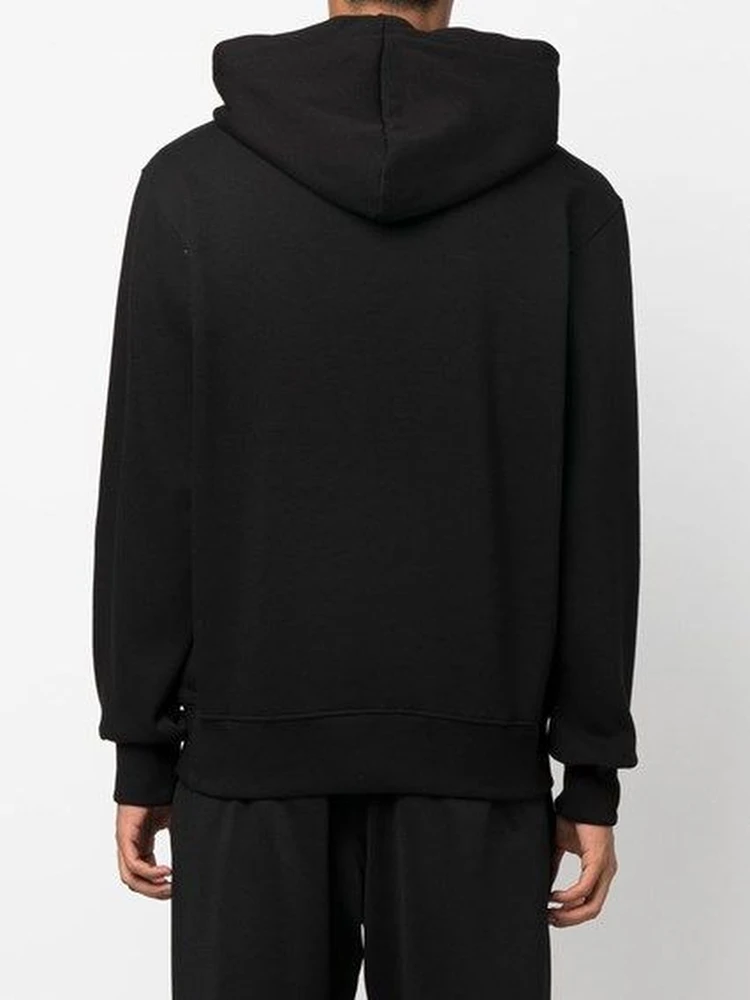 Black Cotton Logo Details Hooded Sweatshirt alternative