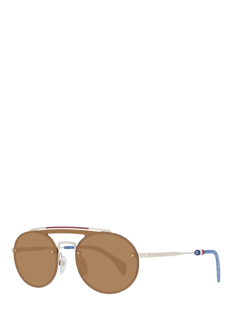 Gold Metal & Plastic Sunglasses