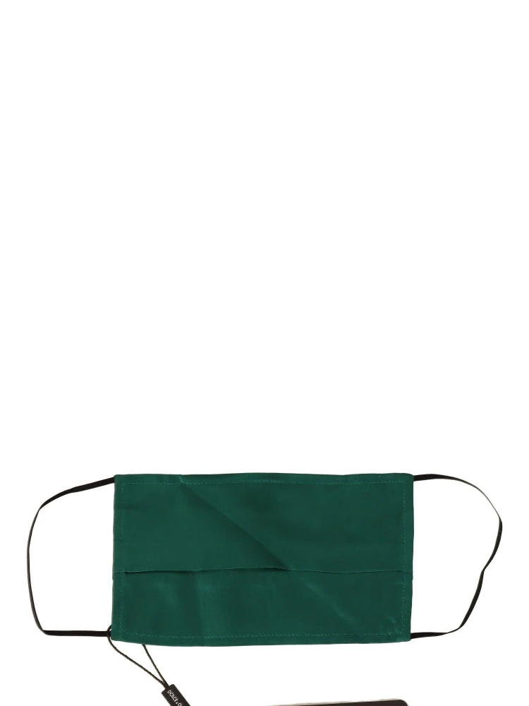 Green Silk Pleated Elastic Ear Strap Face Mask alternative