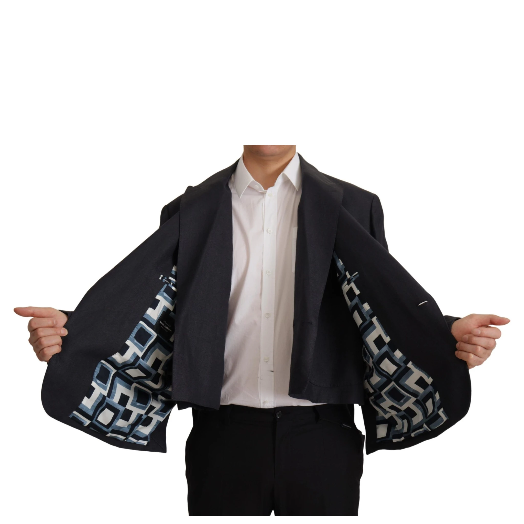 Blue Linen Formal Mens Blazer Jacket