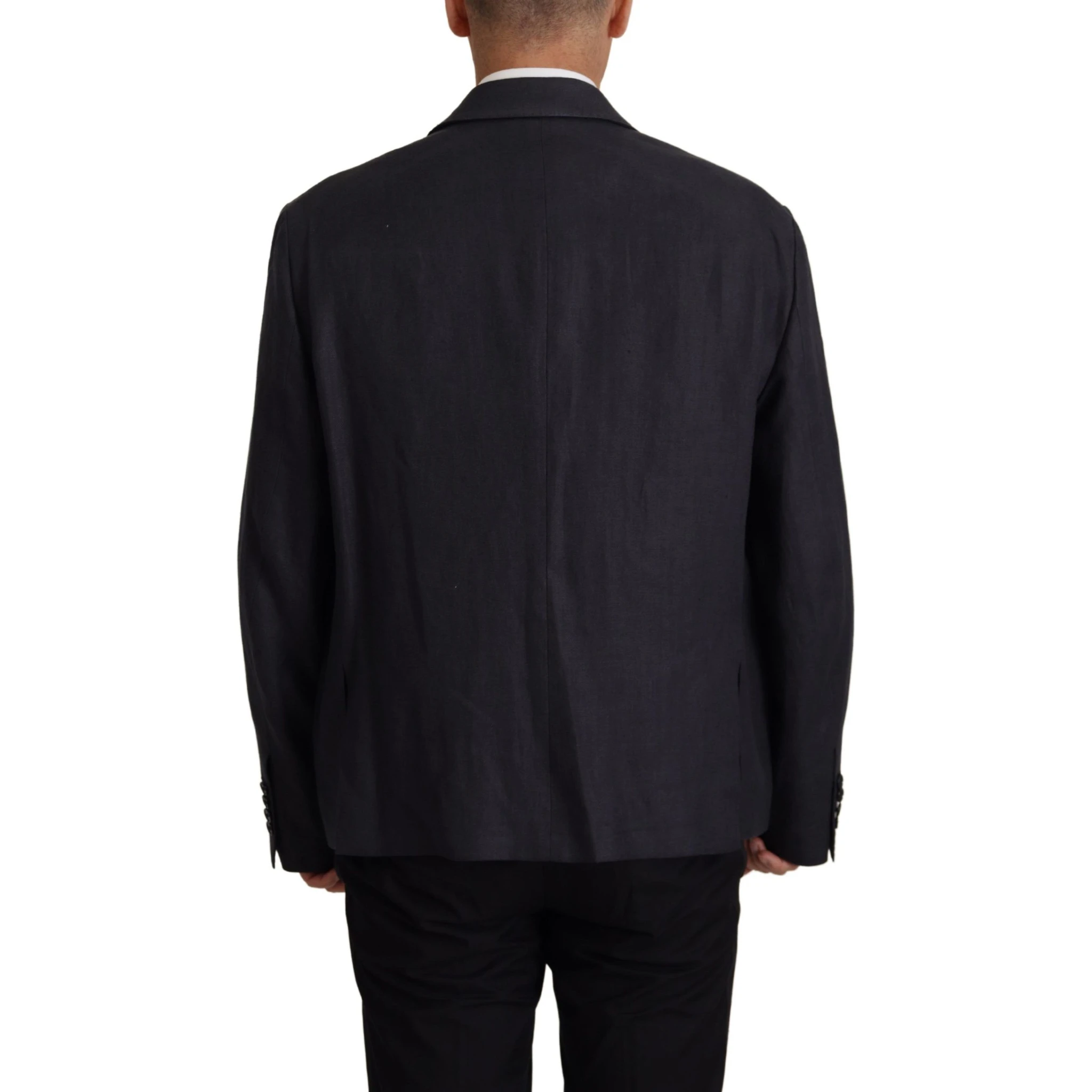 Blue Linen Formal Mens Blazer Jacket