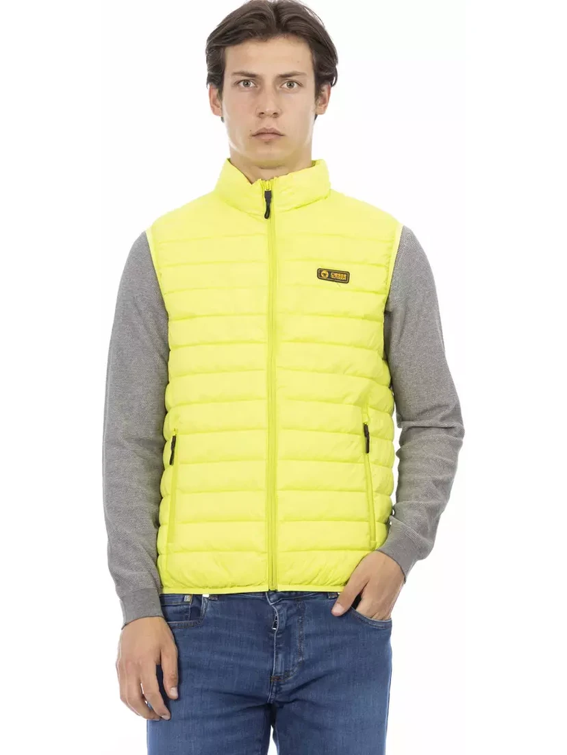 Yellow Polyester Jackets & Coat