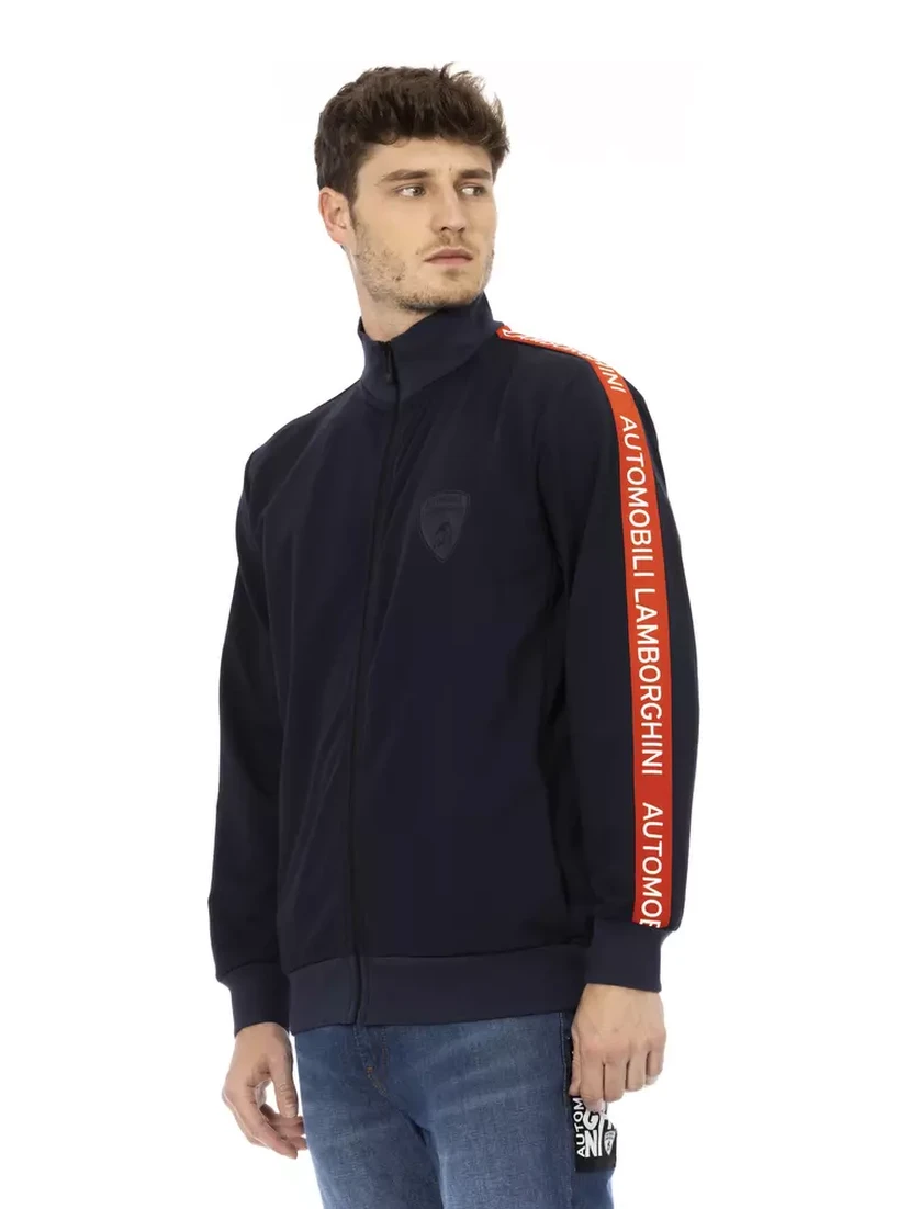 Blue Polyester Sweater