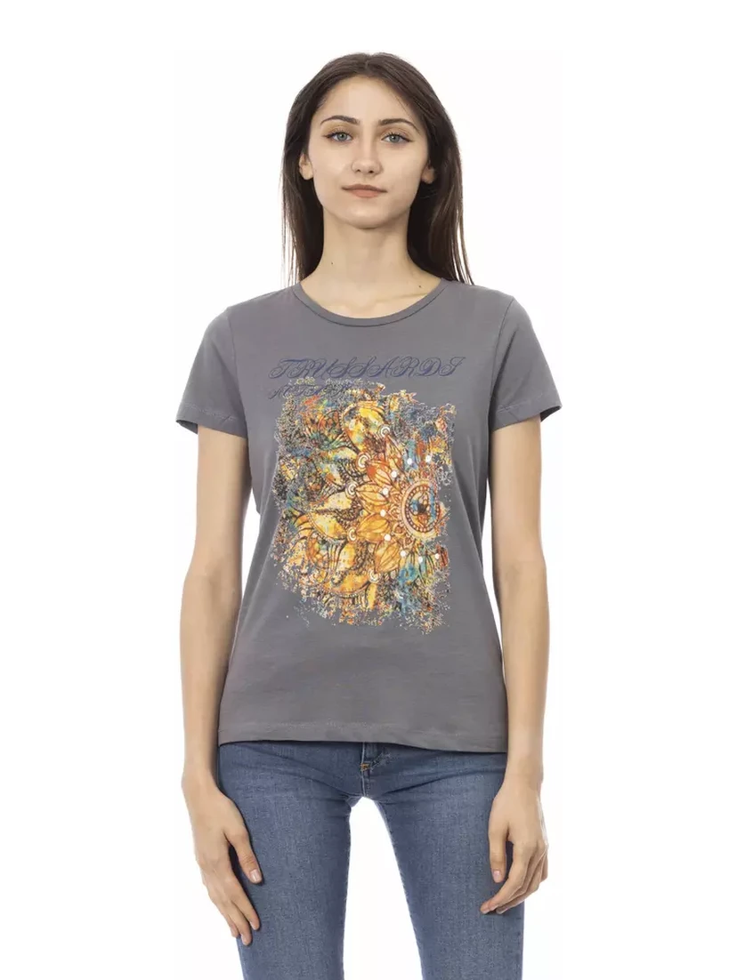 Gray Cotton T-Shirt