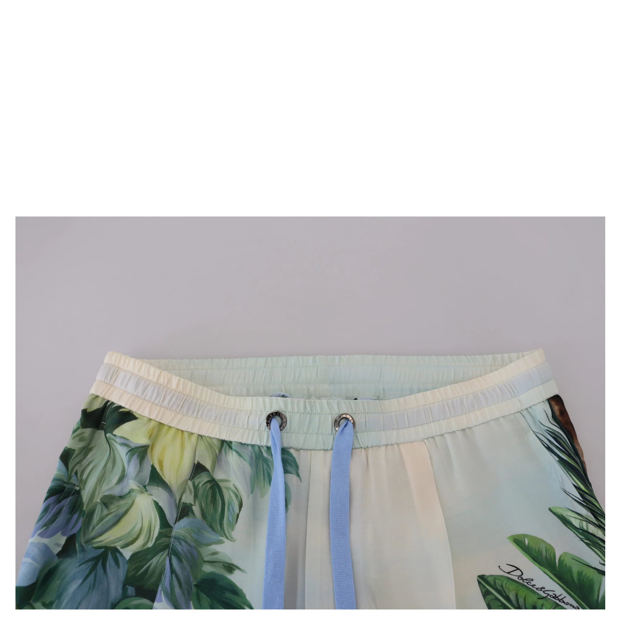 White Floral Printed Men Jogger Pants