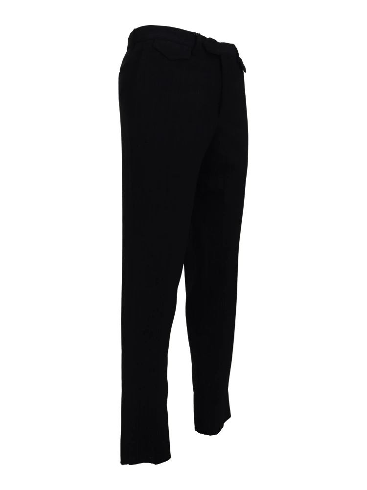 Black Cotton Straight Fit Men Formal Pants alternative