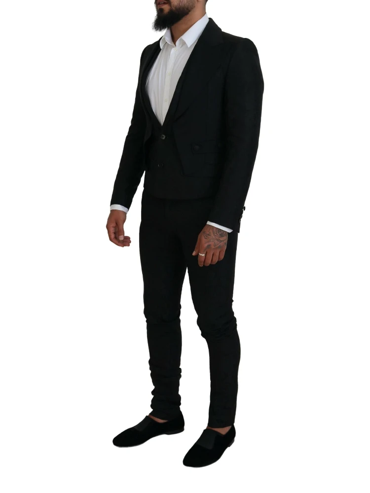 Black Polyester Men 2 Piece MARTINI Suit alternative