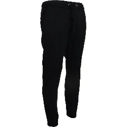 Black Mens Sport Wool Sweatpants Pants