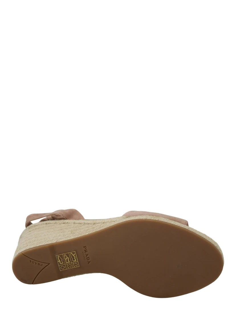 Pink Suede Leather Ankle Strap Sandals