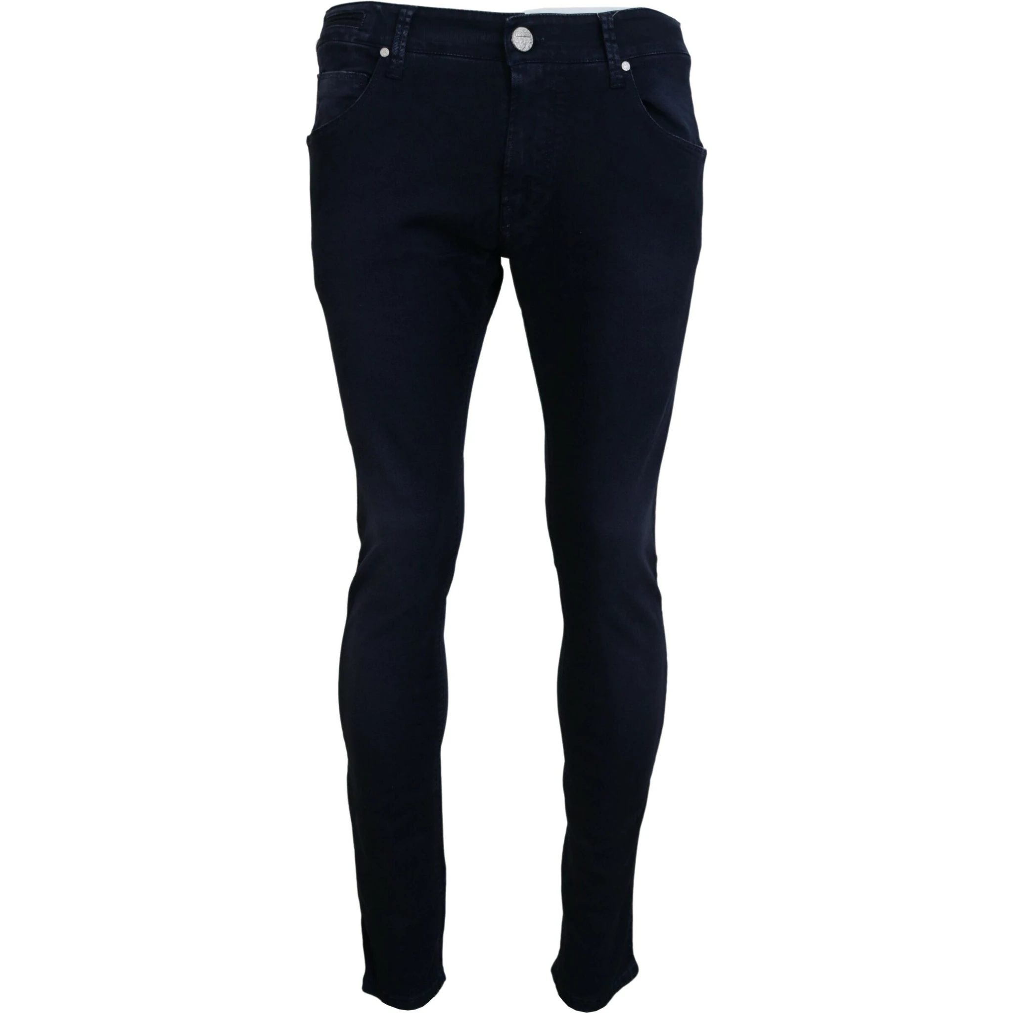 Blue Cotton Tapered Slim Fit Men Casual Denim Jeans