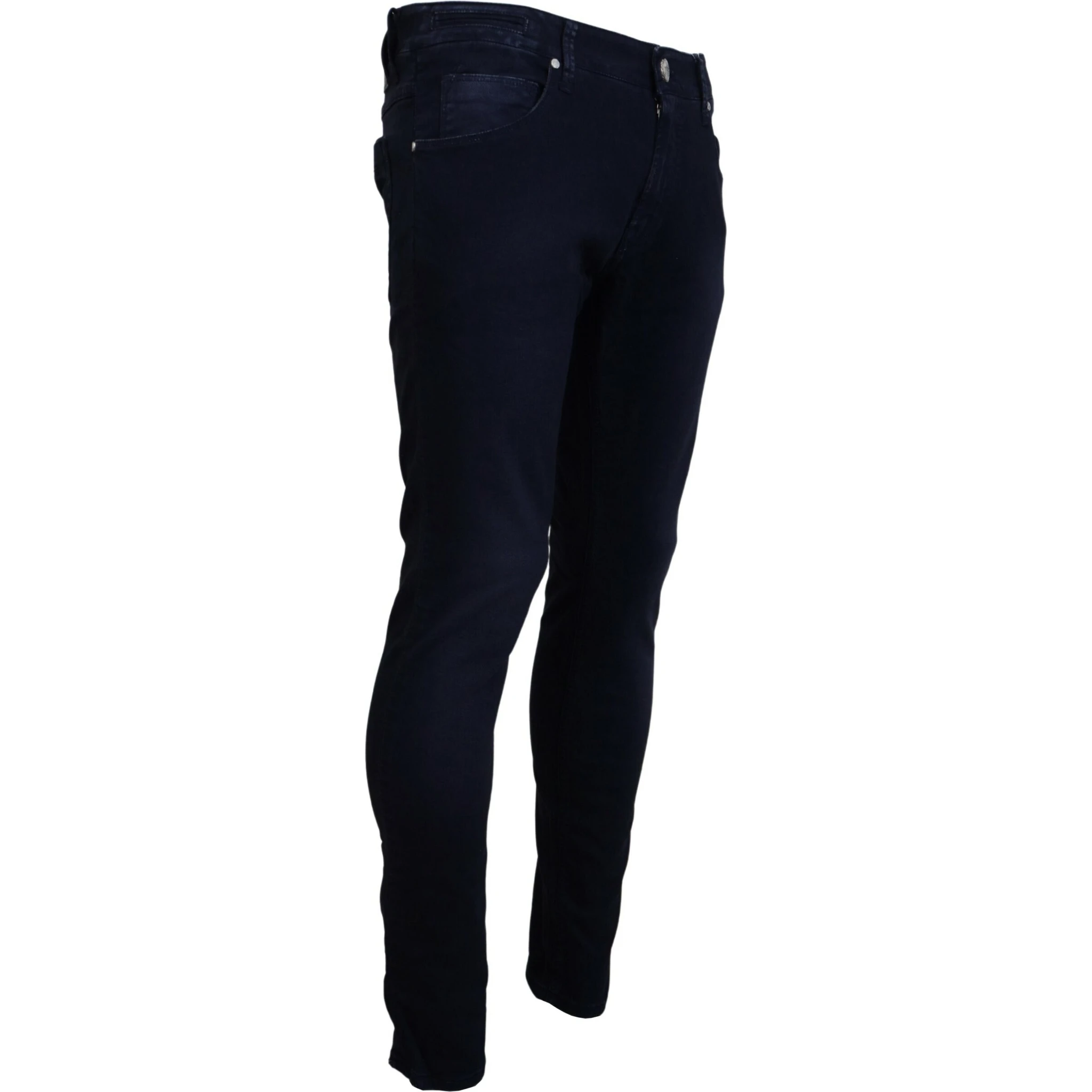 Blue Cotton Tapered Slim Fit Men Casual Denim Jeans