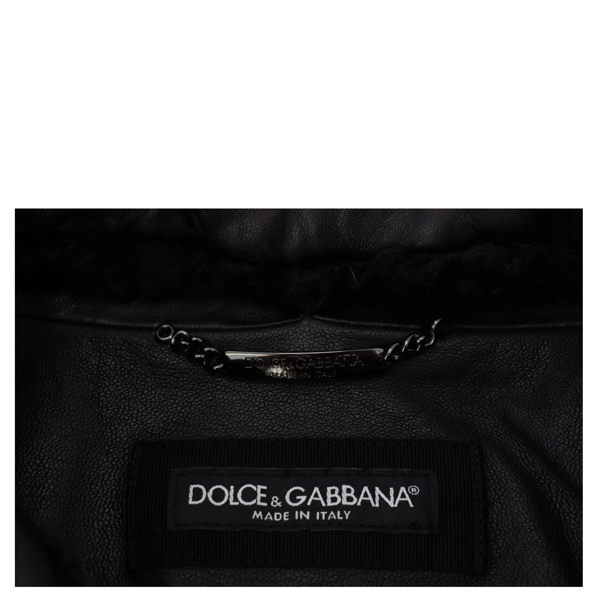 Black Lamb Leather Collared Men Coat Jacket
