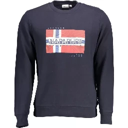 Blue Cotton Sweatshirt
